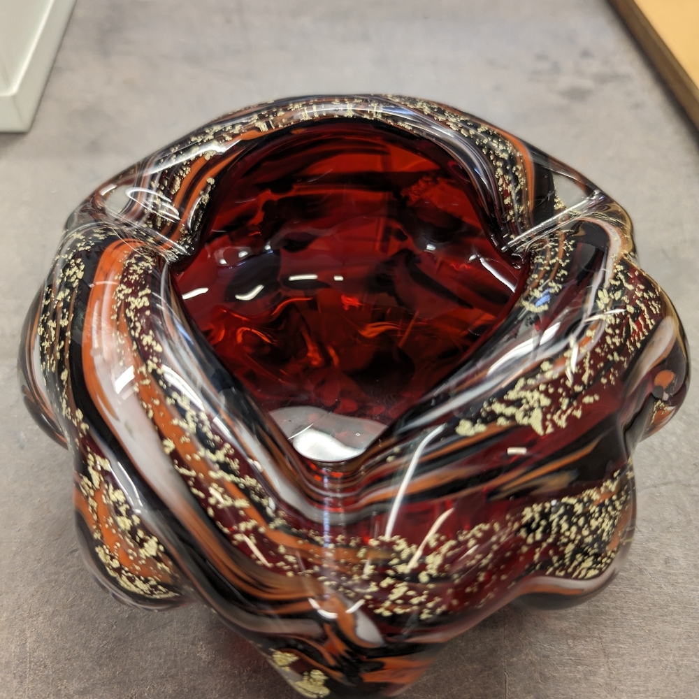 Captivating Japanese Art Glass Ashtray